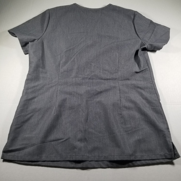 Figs Scrub Top Womens Graphite Gray Small S Casma Three Pocket Technical - Picture 3 of 8